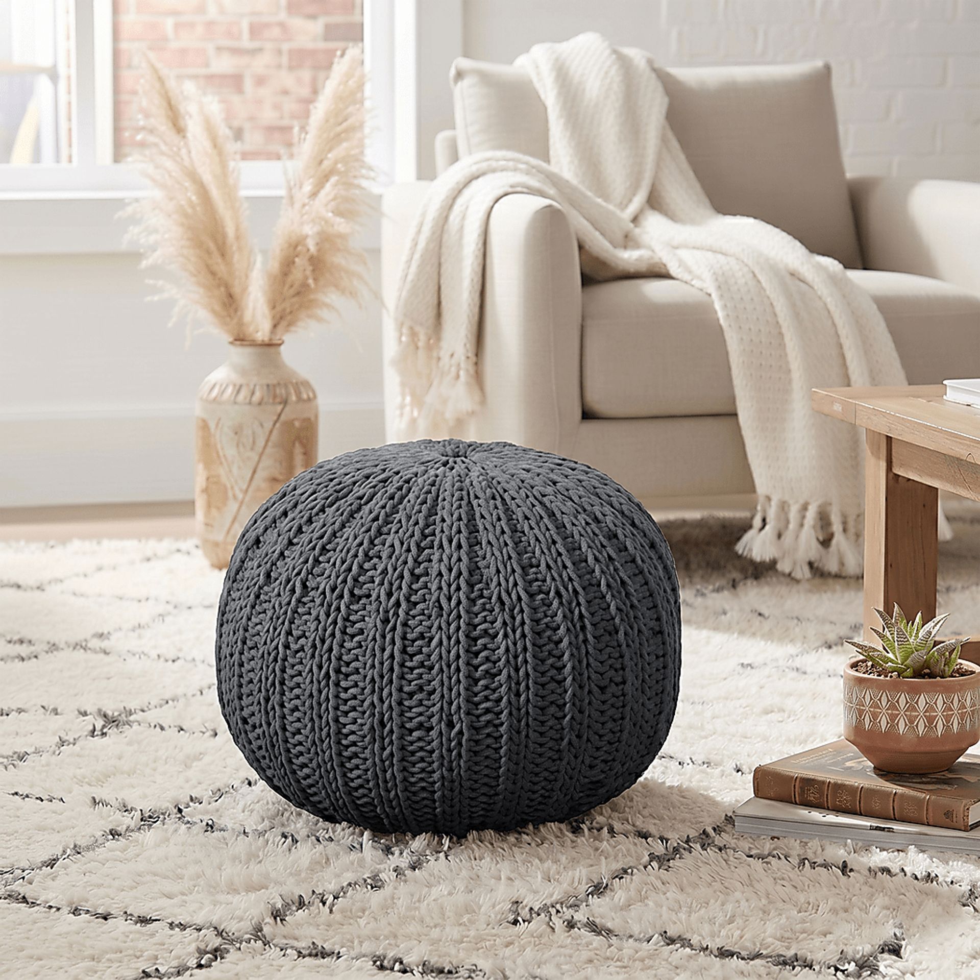 Ayidu Black Pouf - Image 6