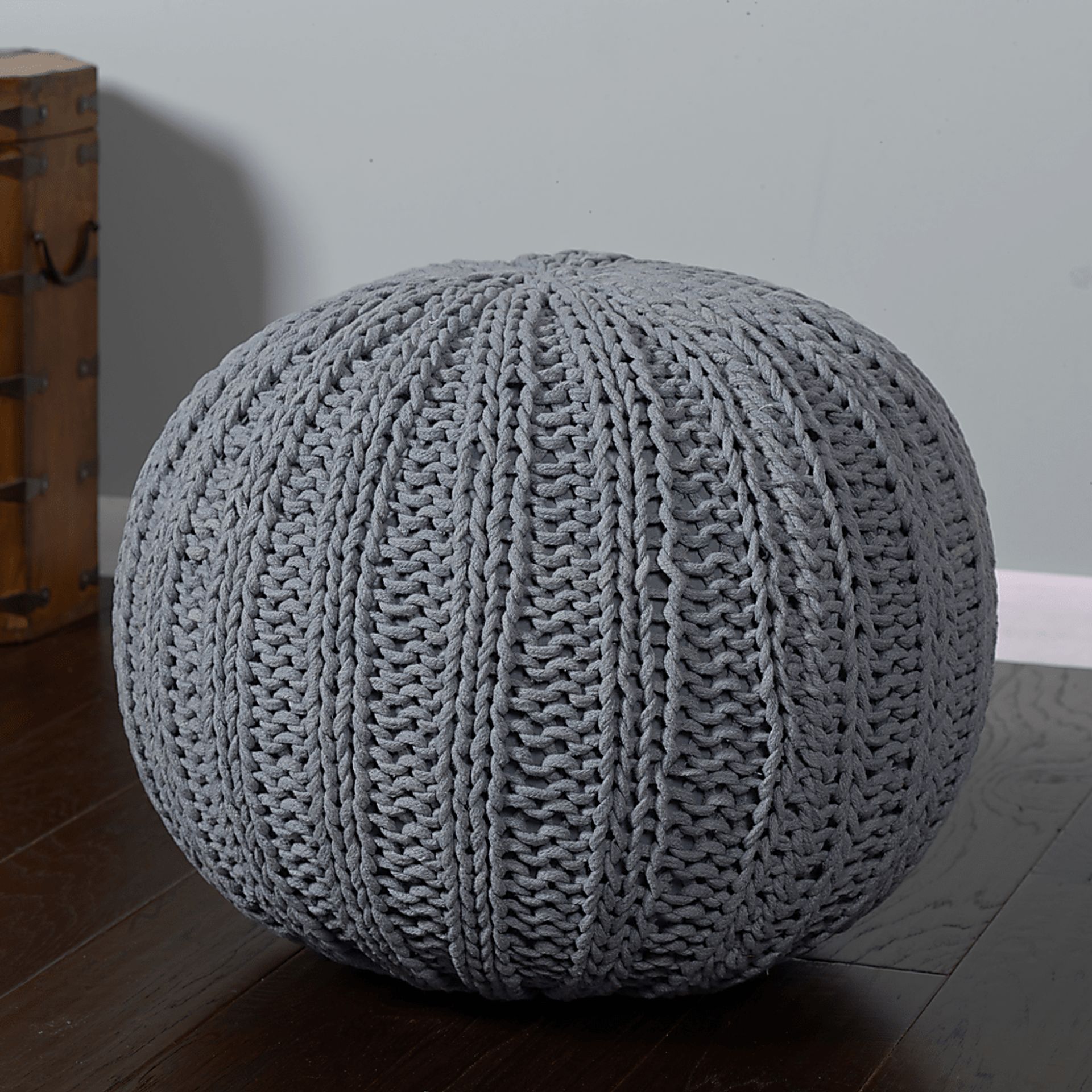 Ayidu Gray Pouf - Image 2