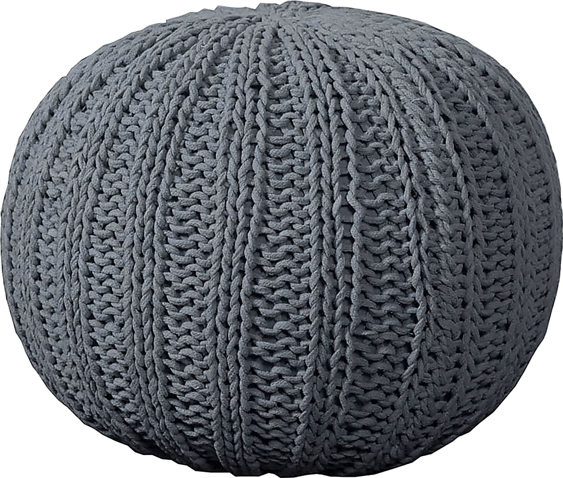 Ayidu Gray Pouf - Image 1