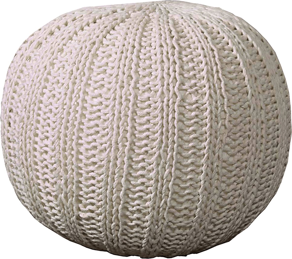 Ayidu Ivory Pouf