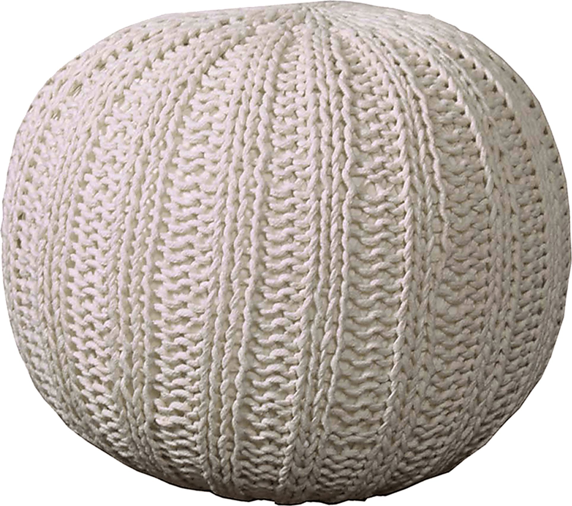 Ayidu Ivory Pouf - Image 1