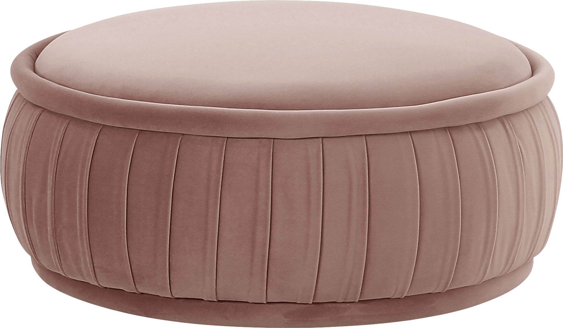 Ayla Ann Mauve Accent Ottoman - Image 1