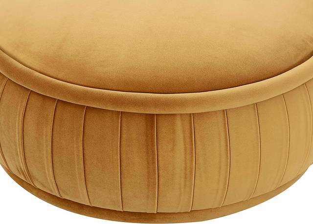 Ayla Ann Orange Accent Ottoman - Thumbnail - Image 3