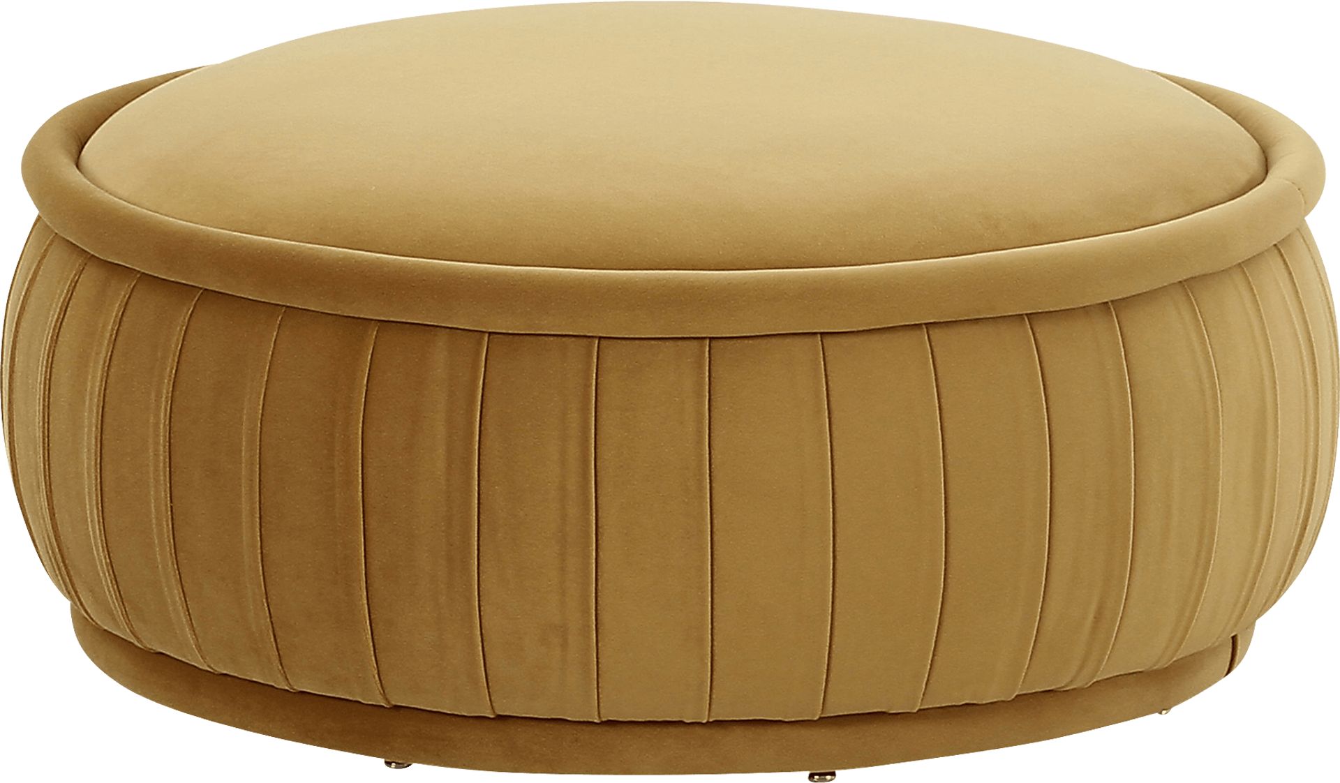 Ayla Ann Orange Accent Ottoman - Image 1
