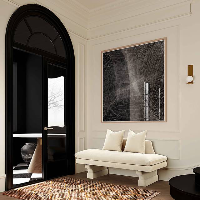 Aylee Beige Settee - Thumbnail - Image 5