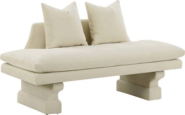 Aylee Beige Settee - Thumbnail - Image 1