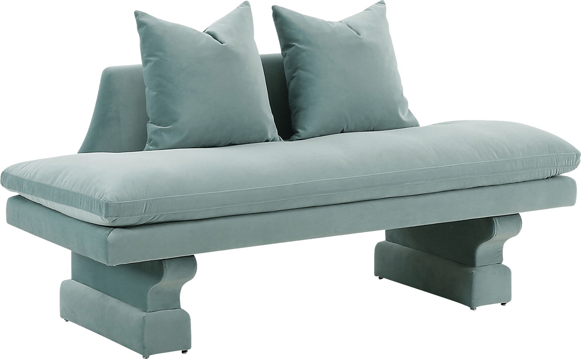 Aylee Blue Settee - Image 1