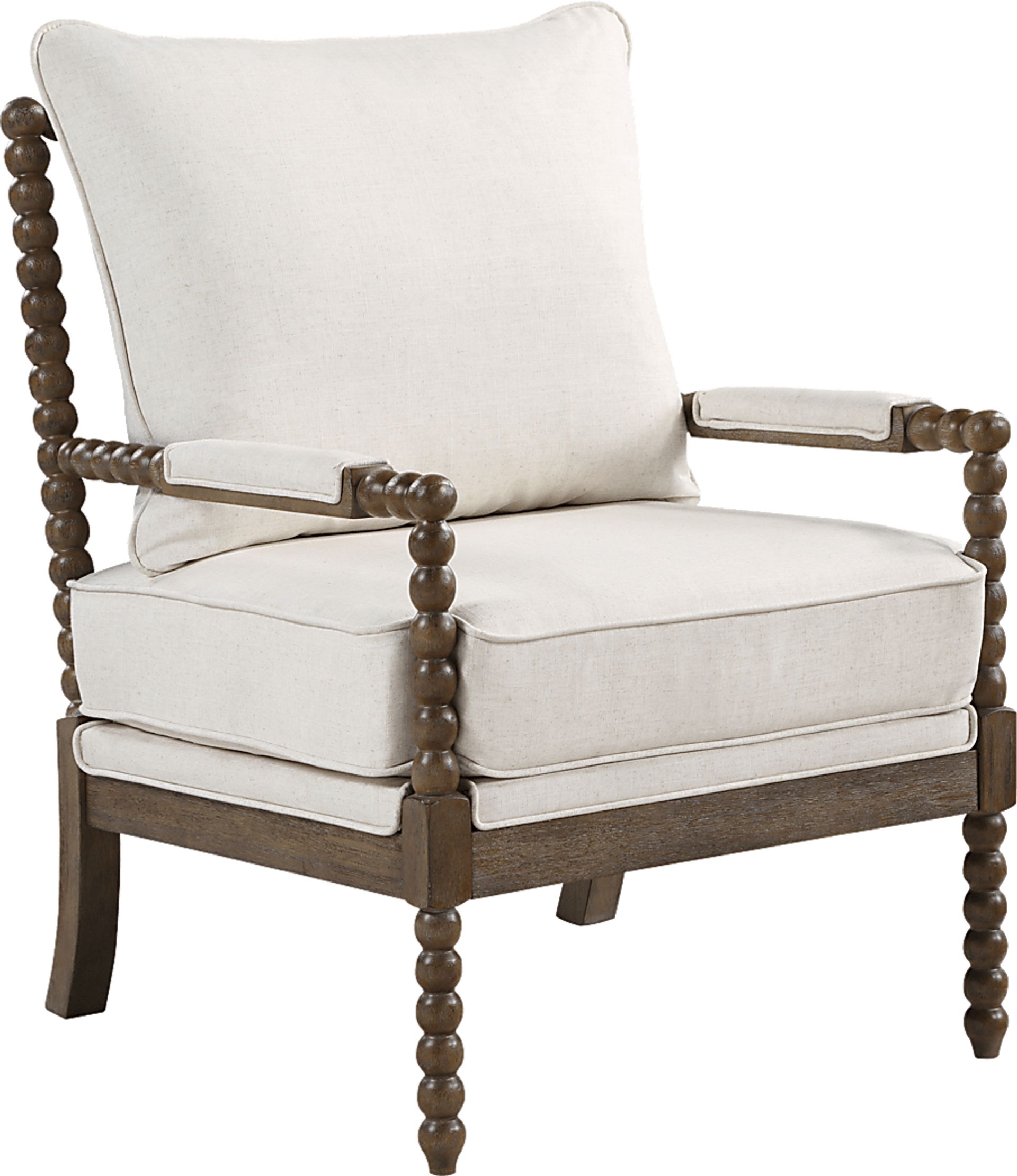 Ayleen Cream Accent Chair - Image 1