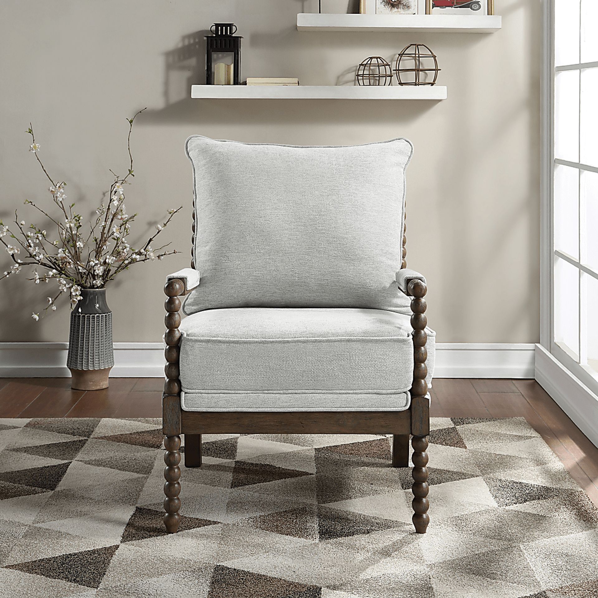 Ayleen Gray Accent Chair - Image 2