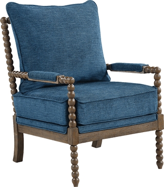 Ayleen Navy Accent Chair