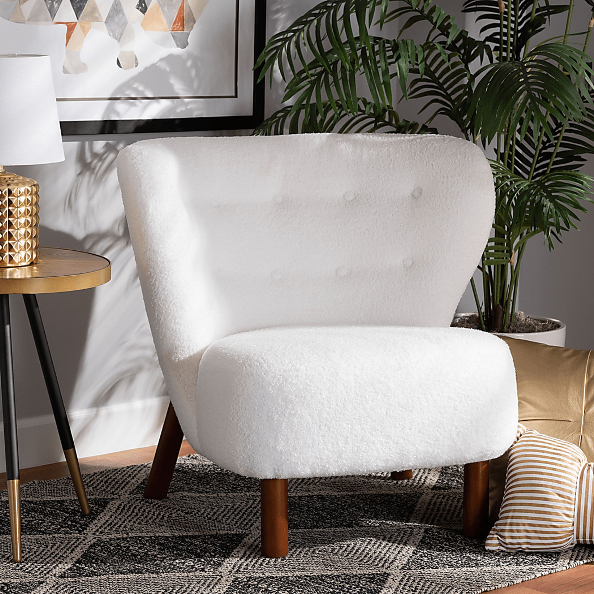 Aylera White Accent Chair - Image 8