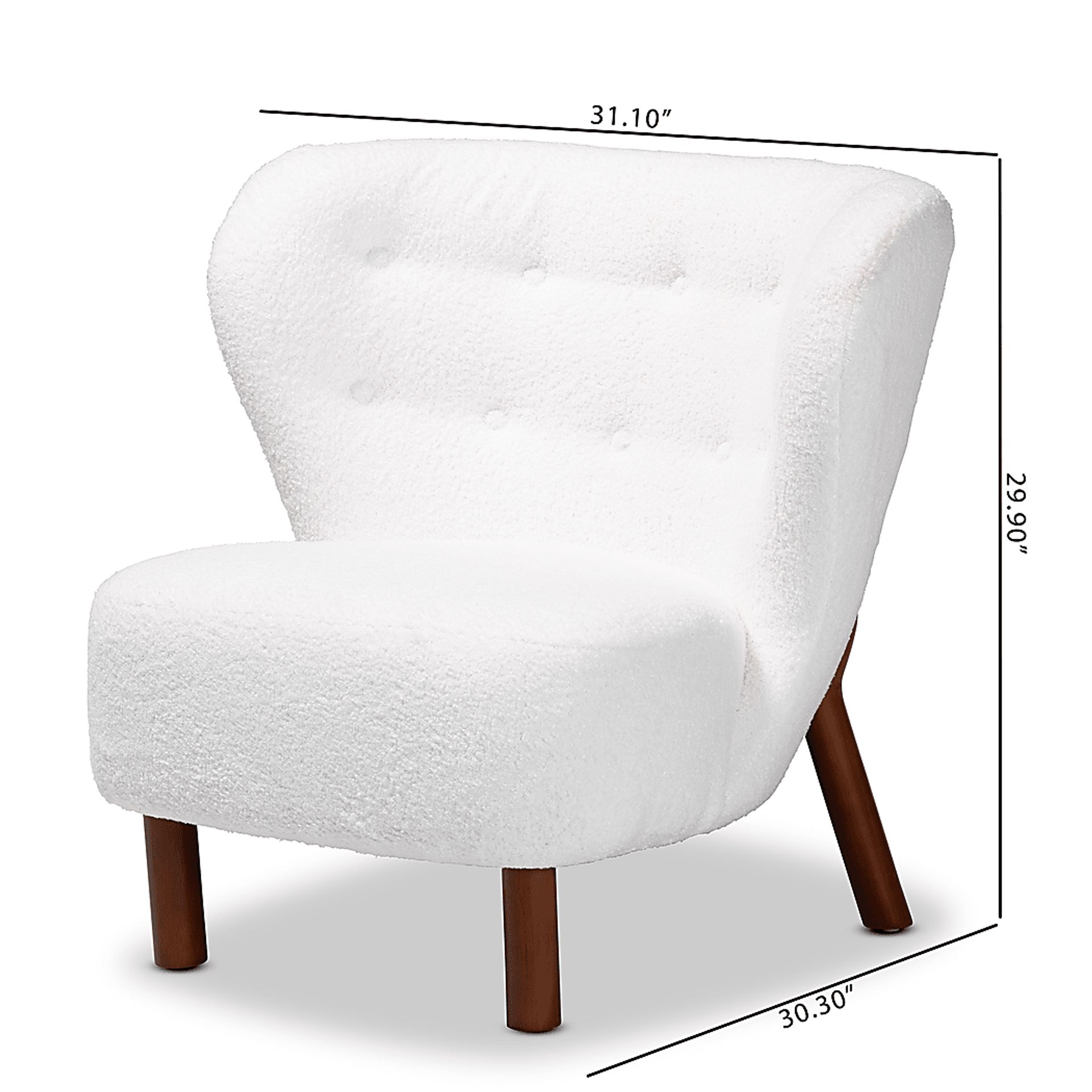Aylera White Accent Chair - Image 10