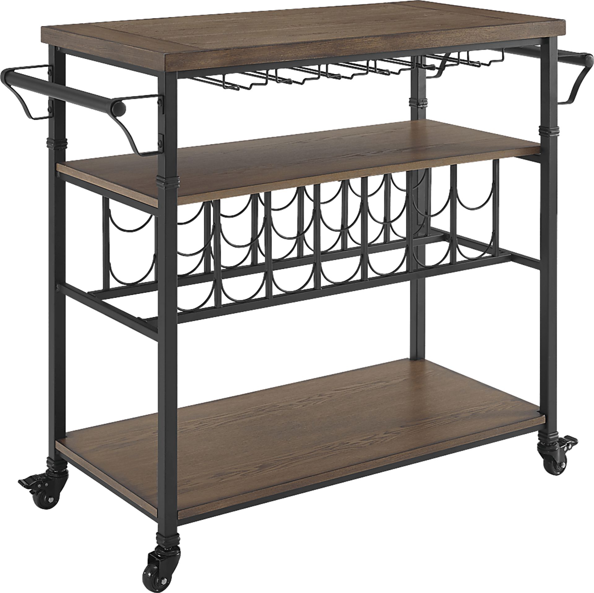 Aylesford Brown Bar Cart - Image 1