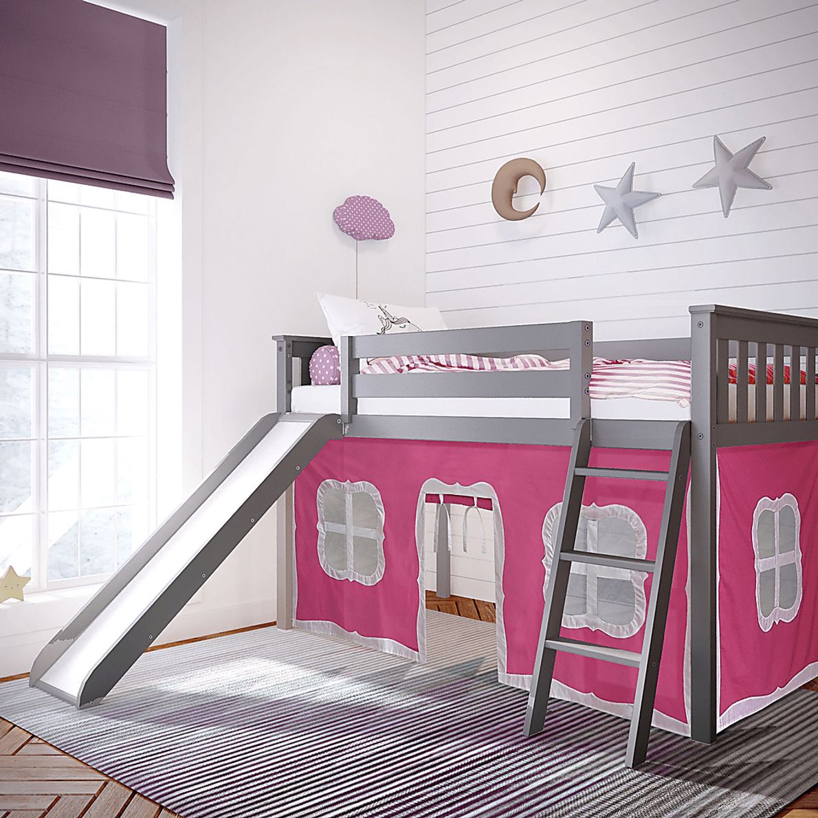 Ayleth Gray Loft Bed Rooms To Go