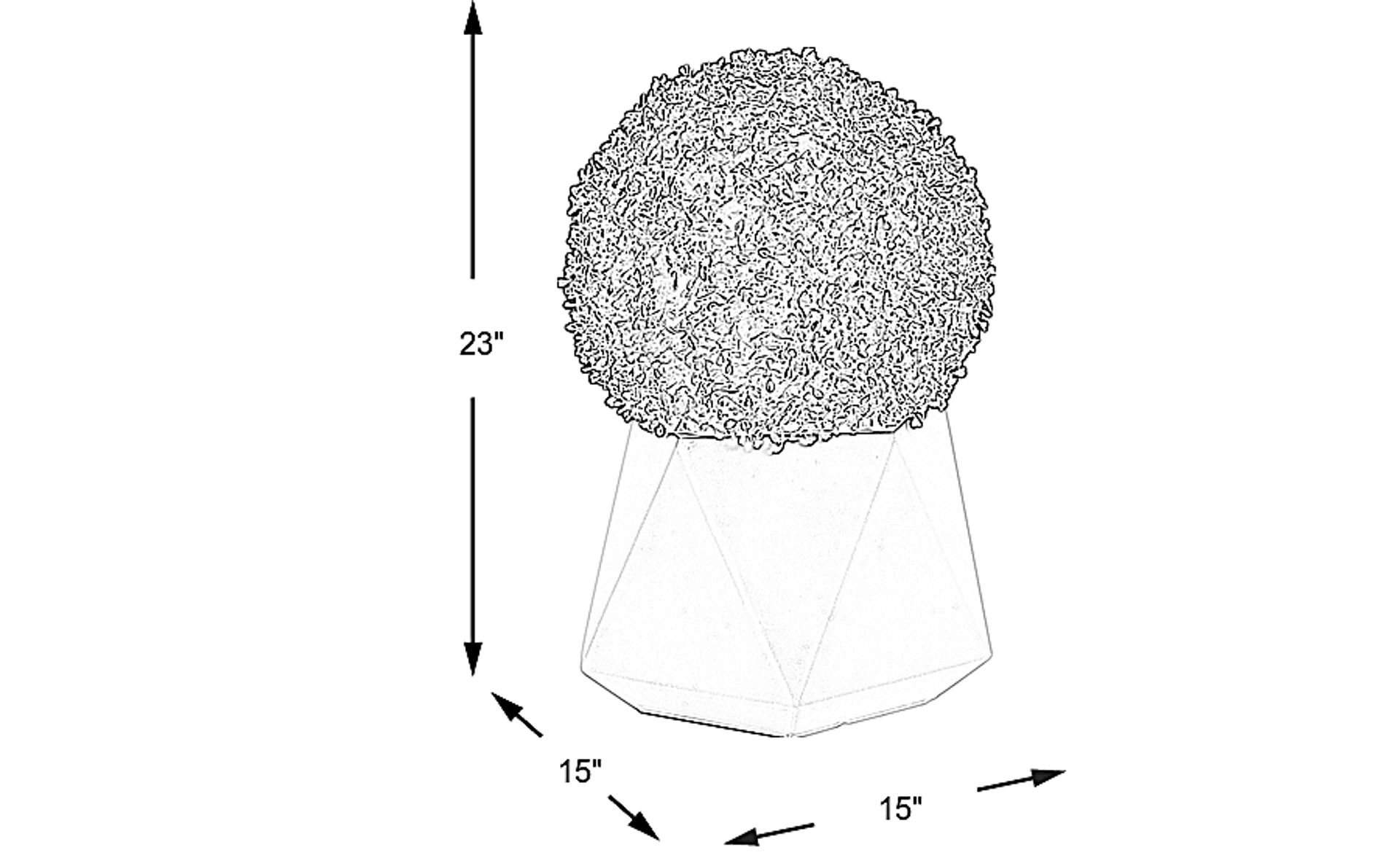 Dimension Image. Please refer to the Dimension Tab on this page for dimension details.