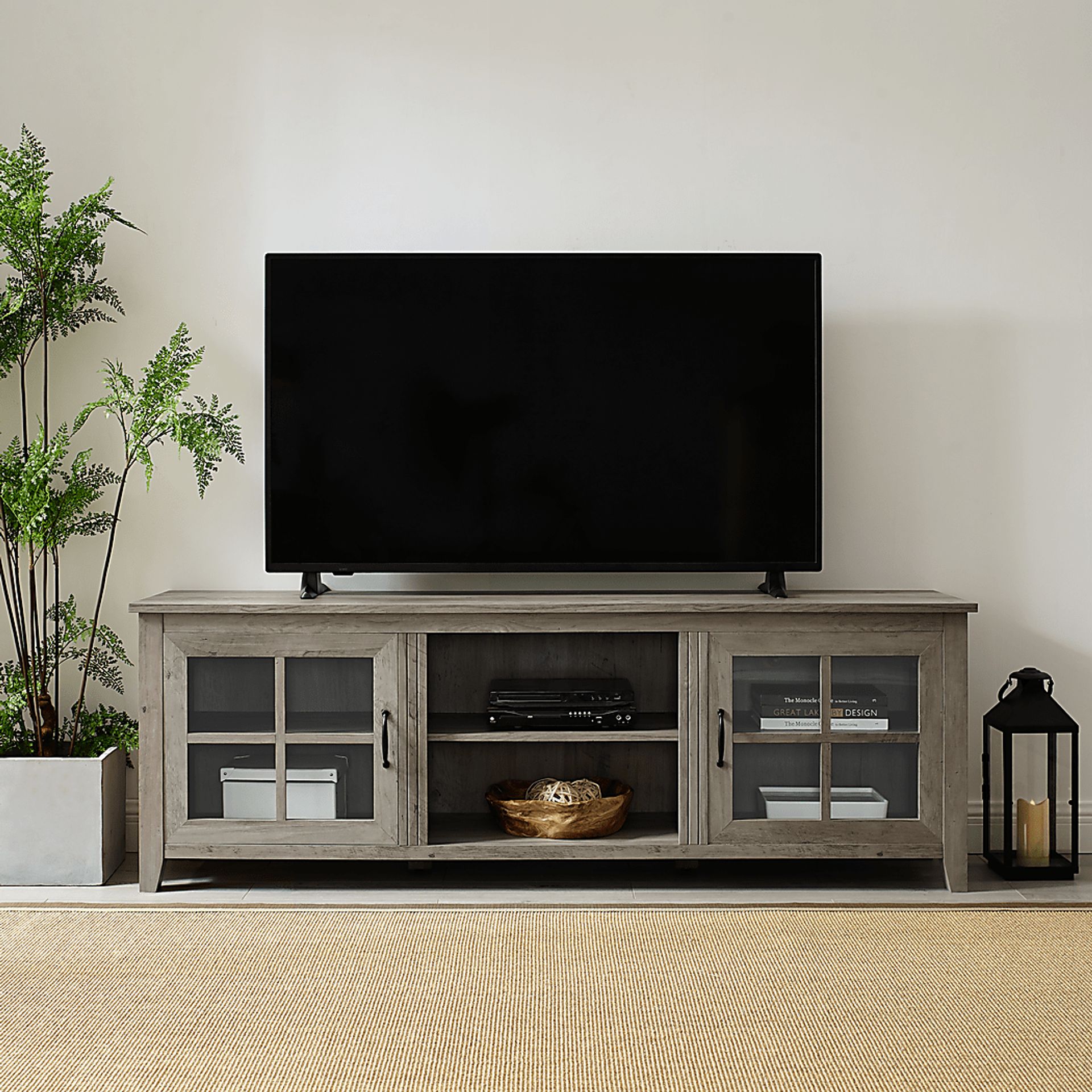 Ayllon Gray 70 in. Console - Image 4