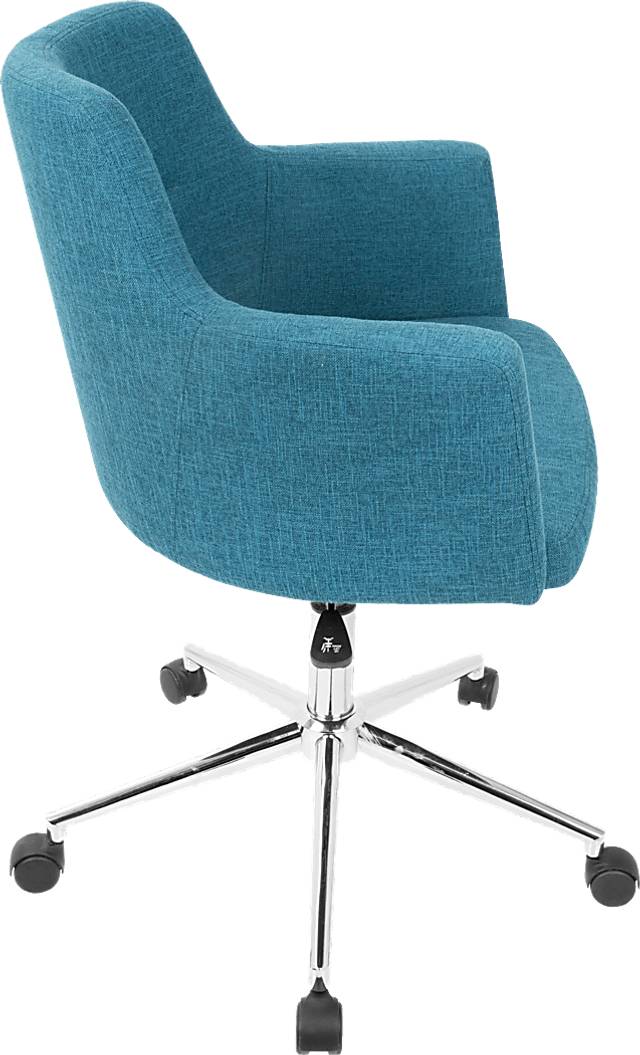 Aymard Blue Office Chair - Thumbnail - Image 2
