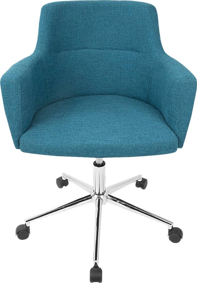 Aymard Blue Office Chair - Thumbnail - Image 5