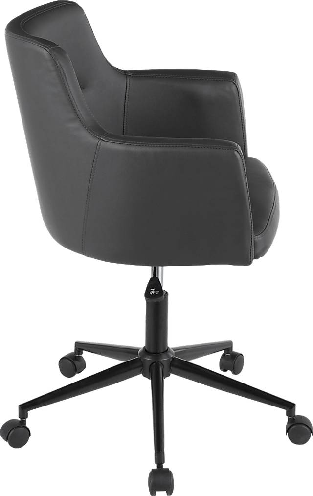Aymard Charcoal Office Chair - Thumbnail - Image 2