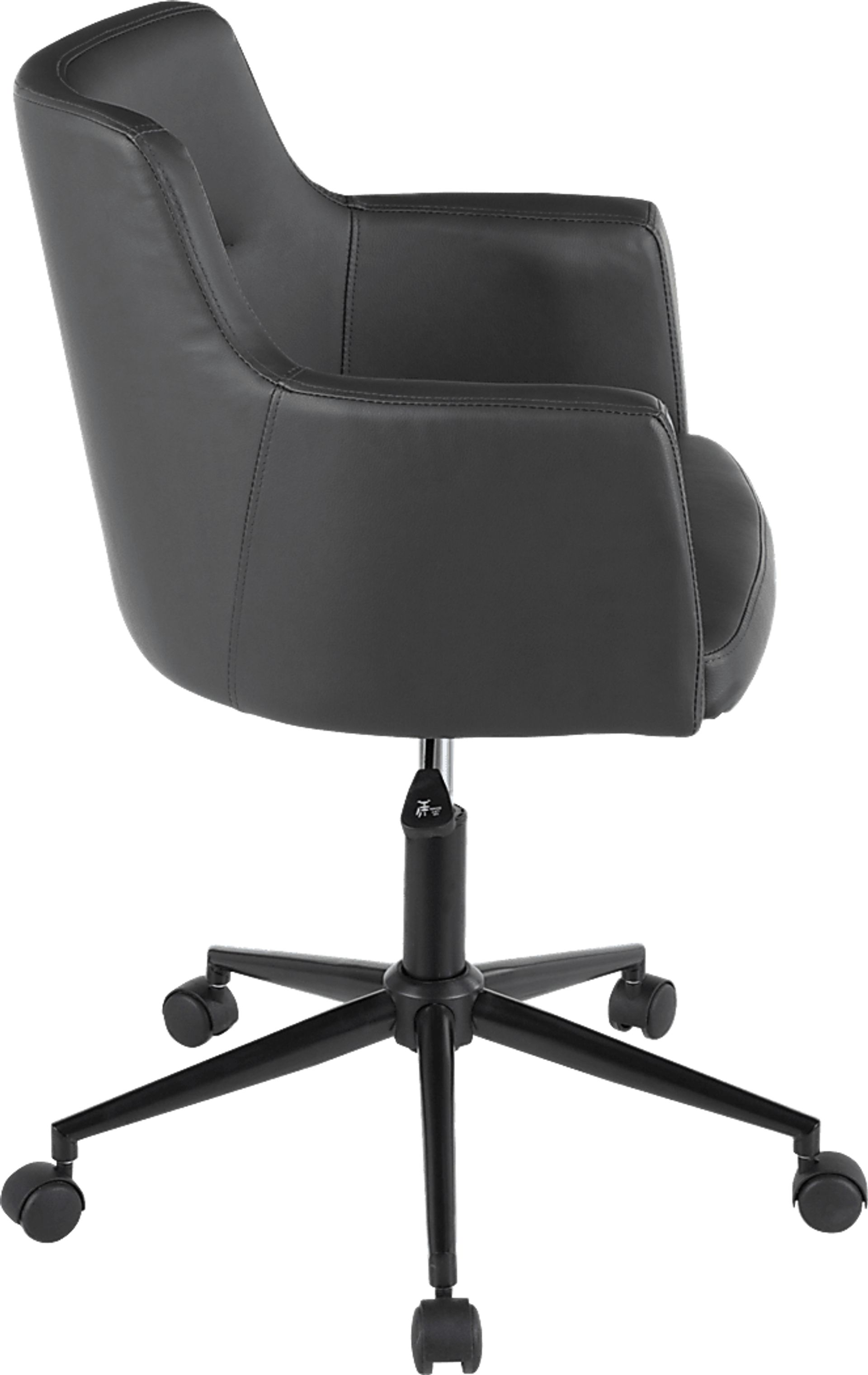 Aymard Charcoal Office Chair - Image 2