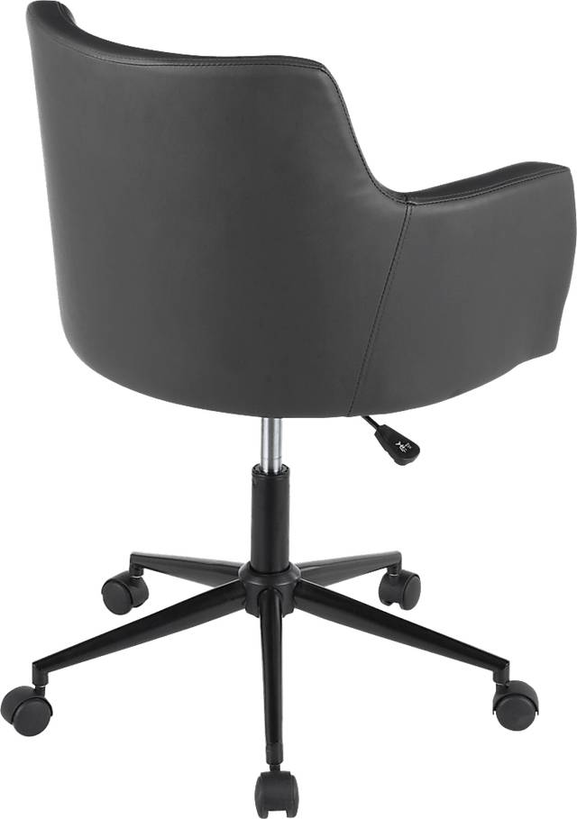 Aymard Charcoal Office Chair - Thumbnail - Image 3