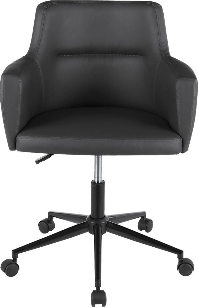 Aymard Charcoal Office Chair - Thumbnail - Image 5