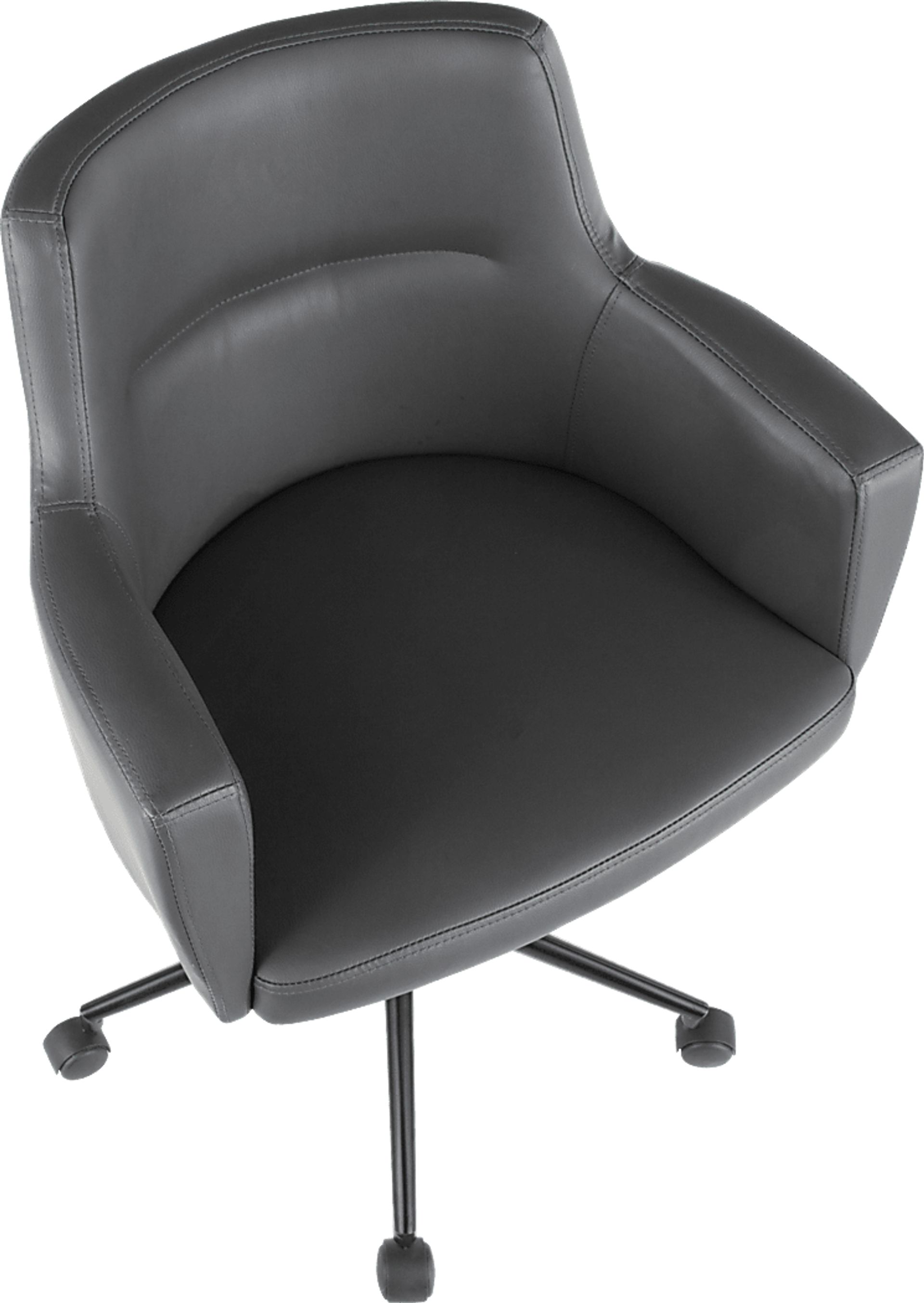 Aymard Charcoal Office Chair - Image 6