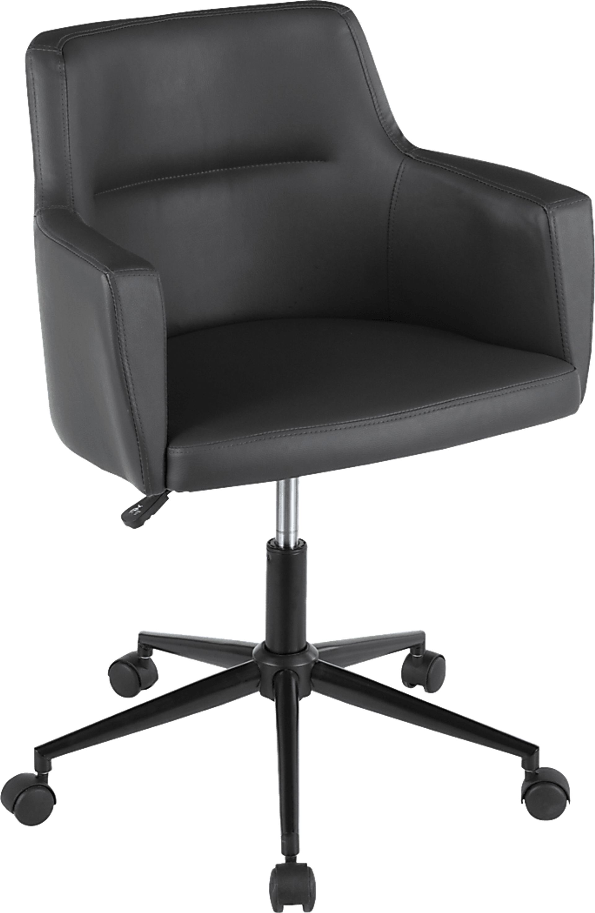 Aymard Charcoal Office Chair - Image 1