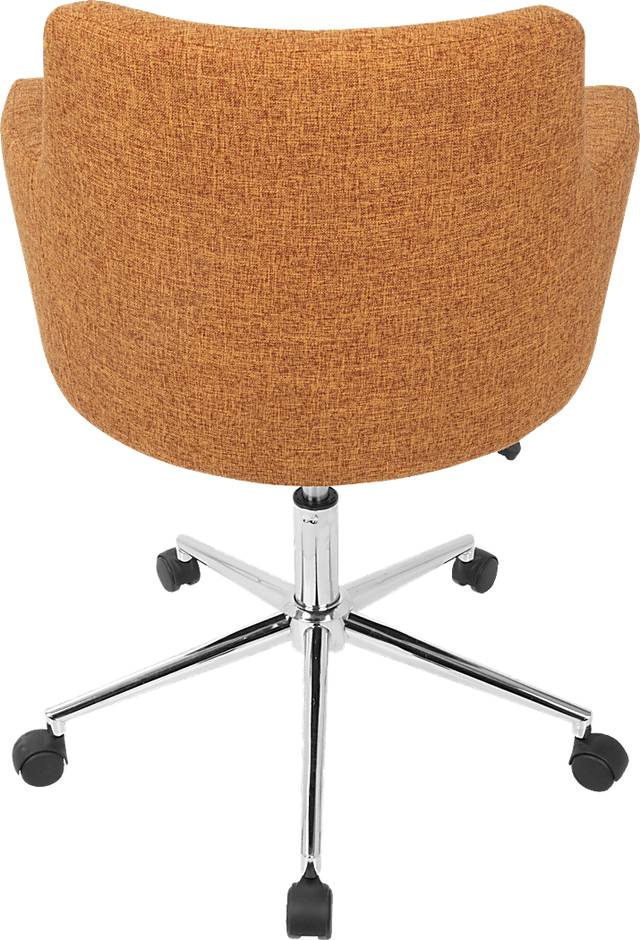 Aymard Orange Office Chair - Thumbnail - Image 4