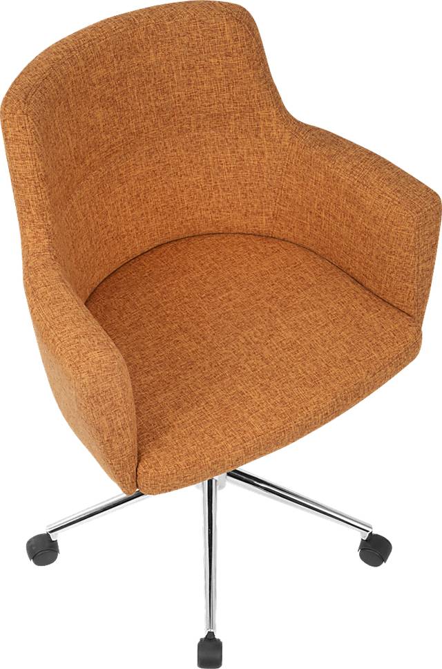 Aymard Orange Office Chair - Thumbnail - Image 6