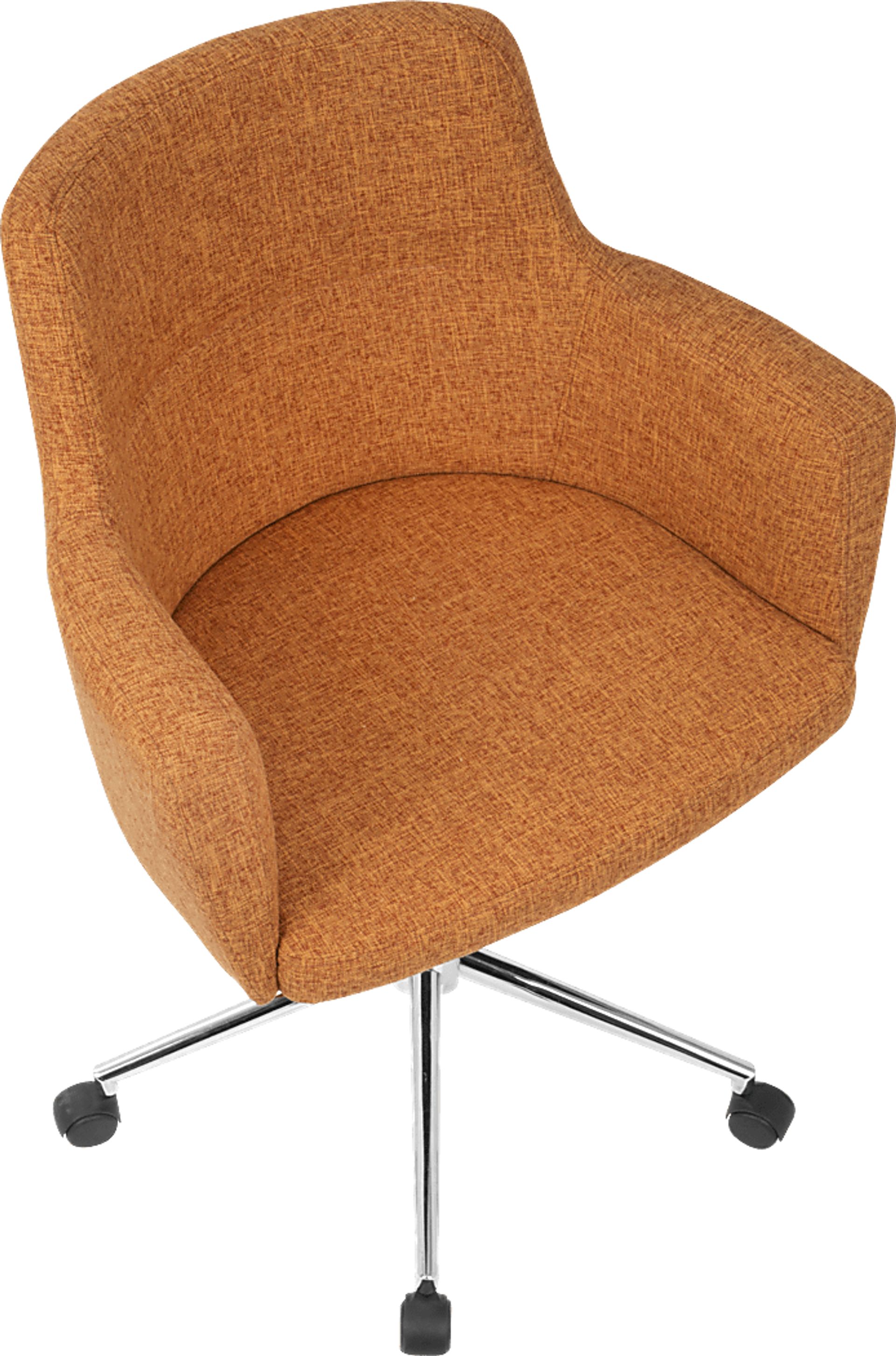Aymard Orange Office Chair - Image 6