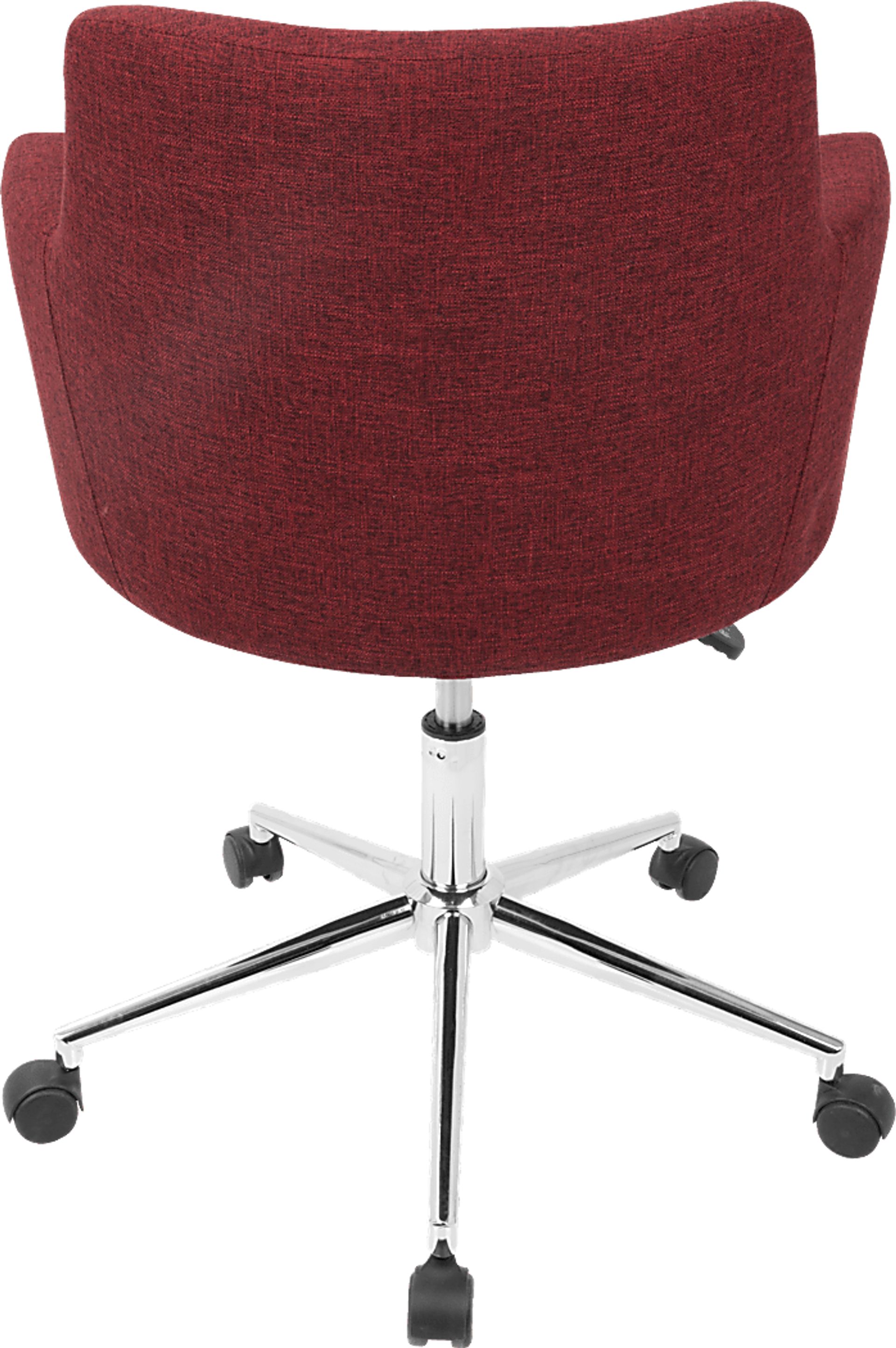 Aymard Red Office Chair - Image 4