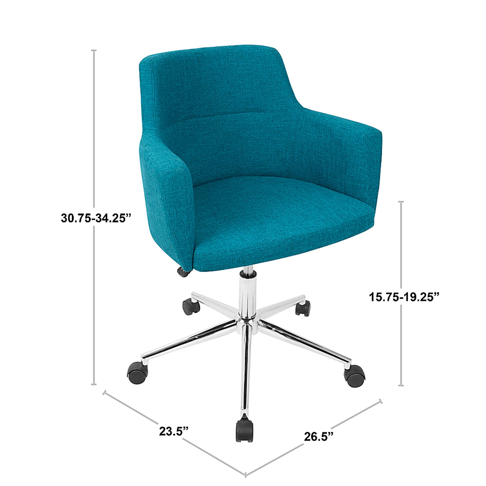 Aymard Red Office Chair - Image 9