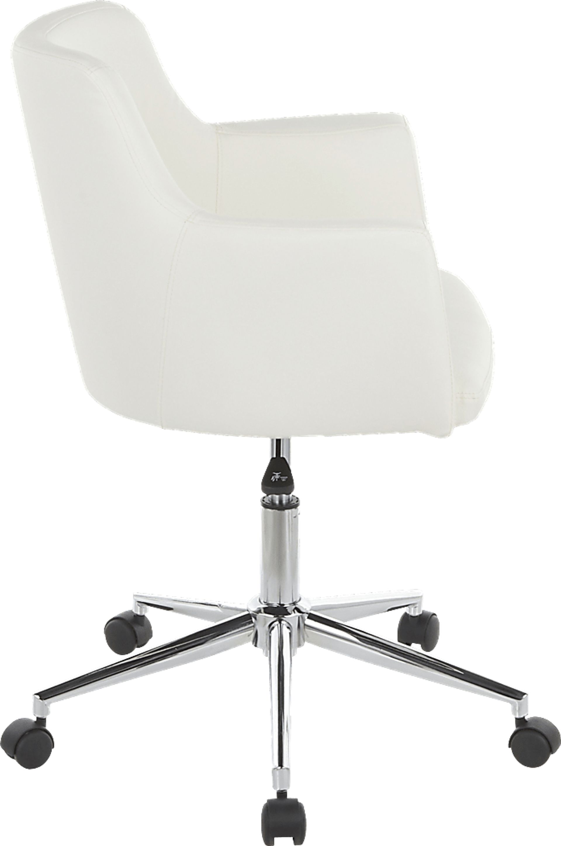 Aymard White Office Chair - Image 2