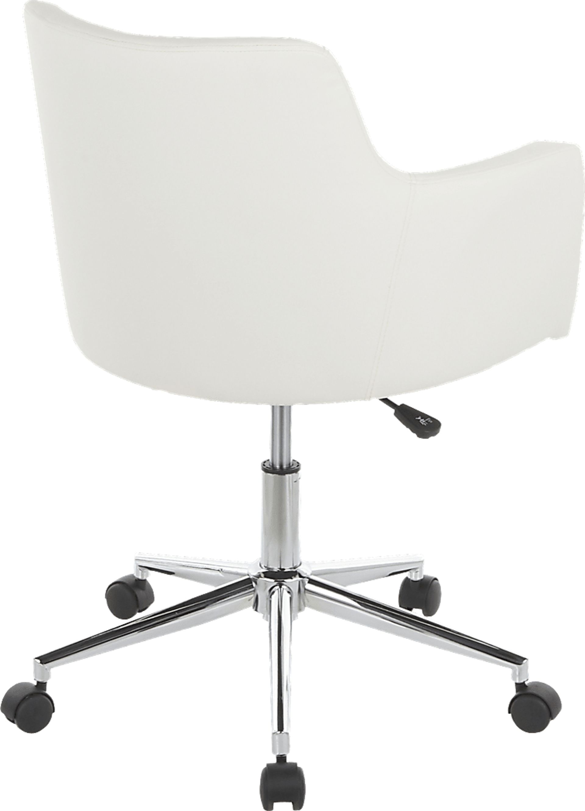 Aymard White Office Chair - Image 3