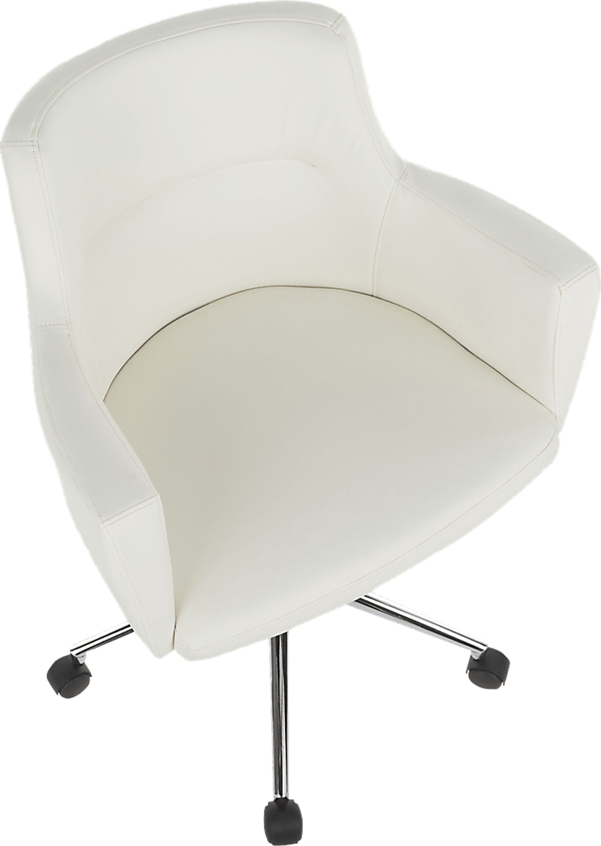 Aymard White Office Chair - Image 6