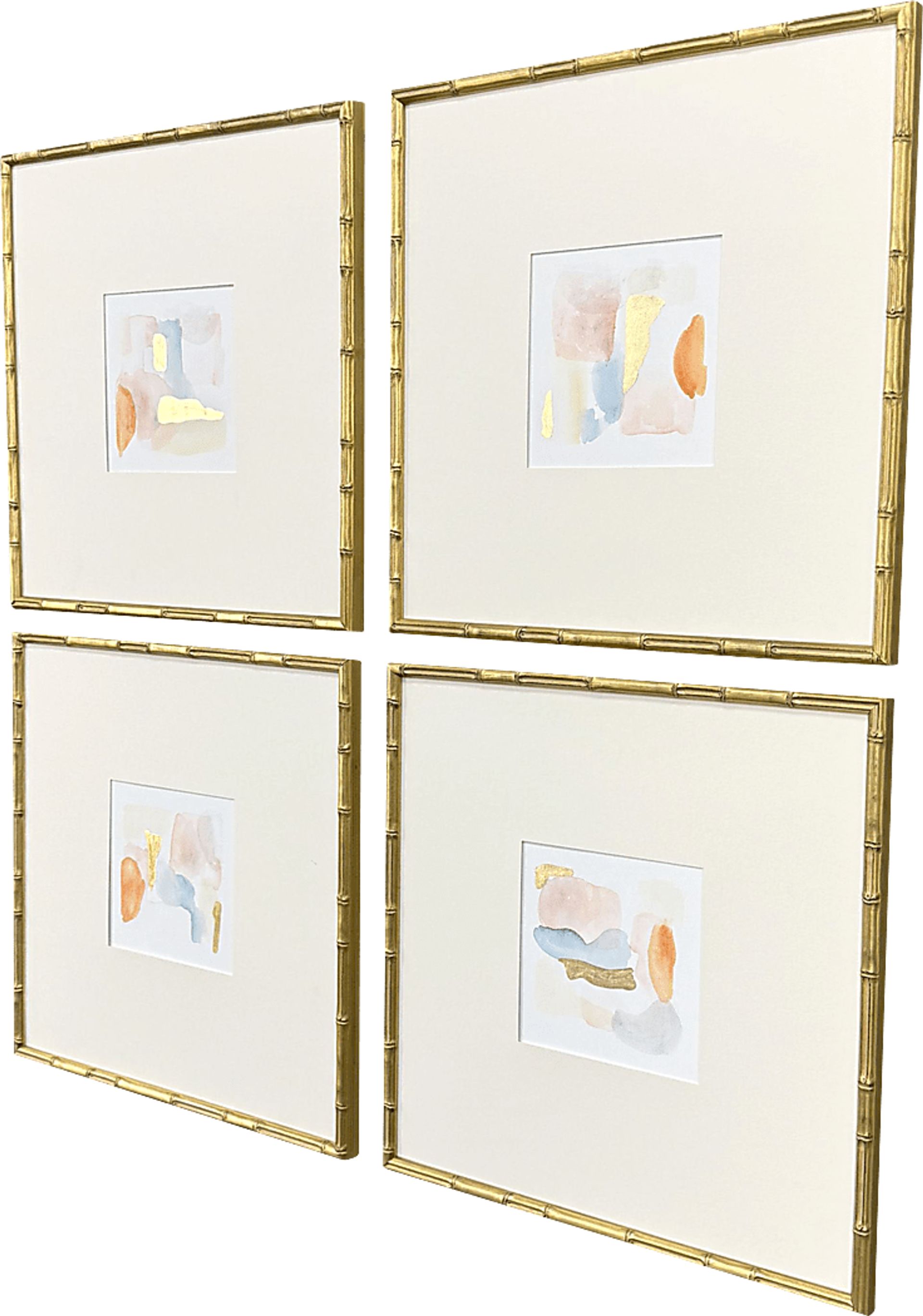 Aymee Orange Artwork, Set of 4 - Image 2