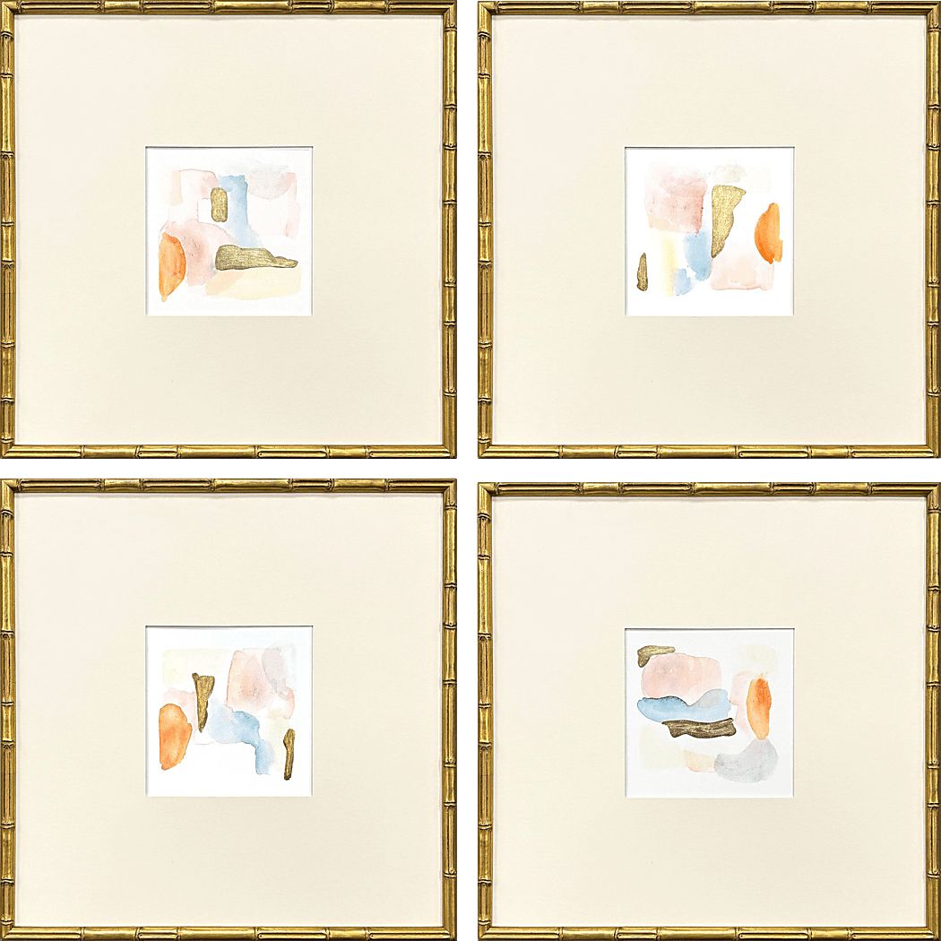 Aymee Orange Artwork, Set of 4