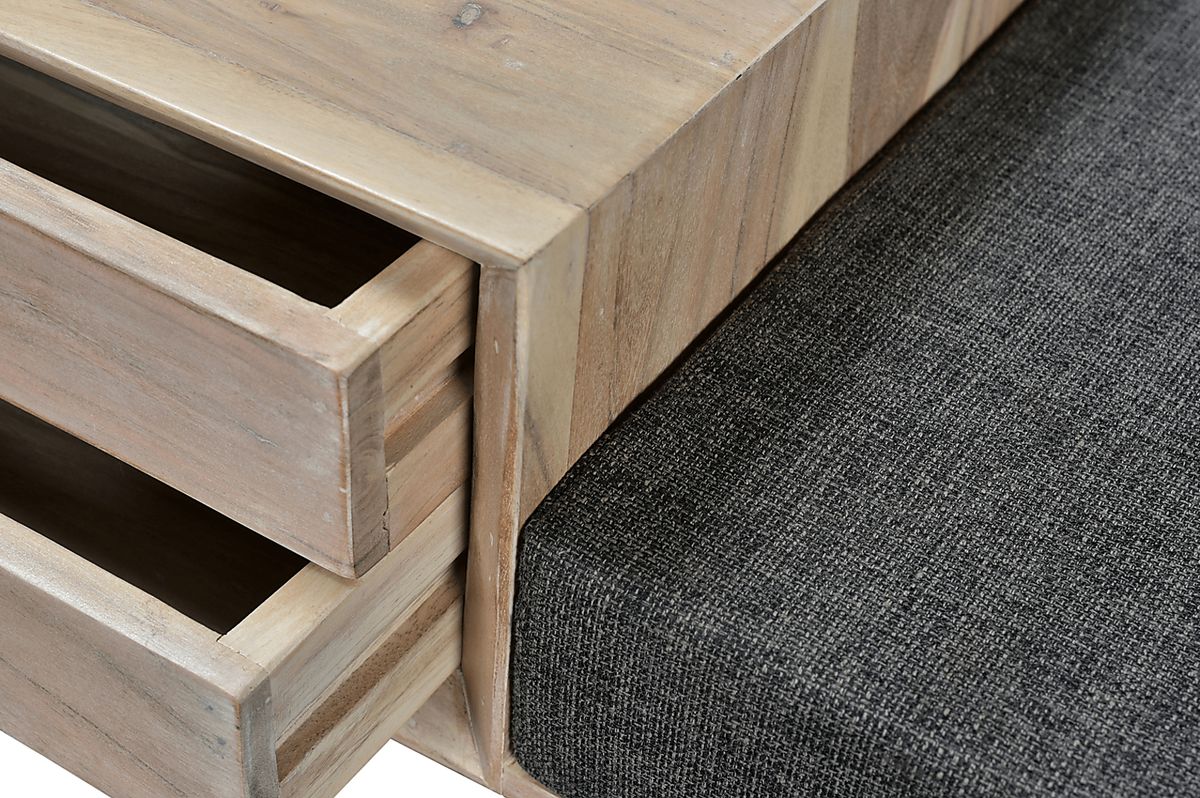 Aynsley Gray Accent Bench | Rooms to Go