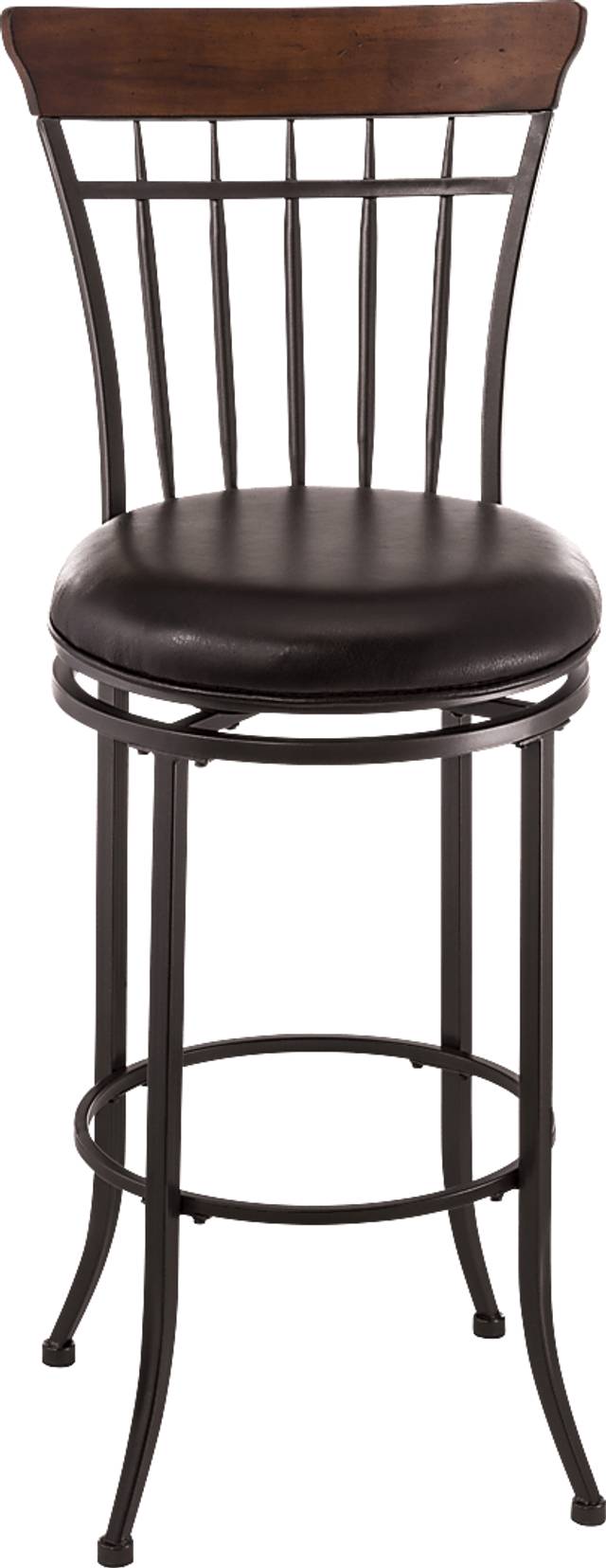 Ayon Gray Swivel Barstool - Thumbnail - Image 1