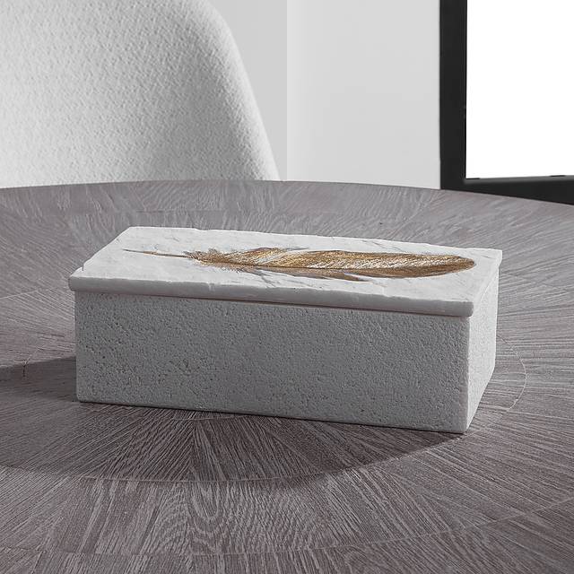Azaan White Decorative Box - Thumbnail - Image 2