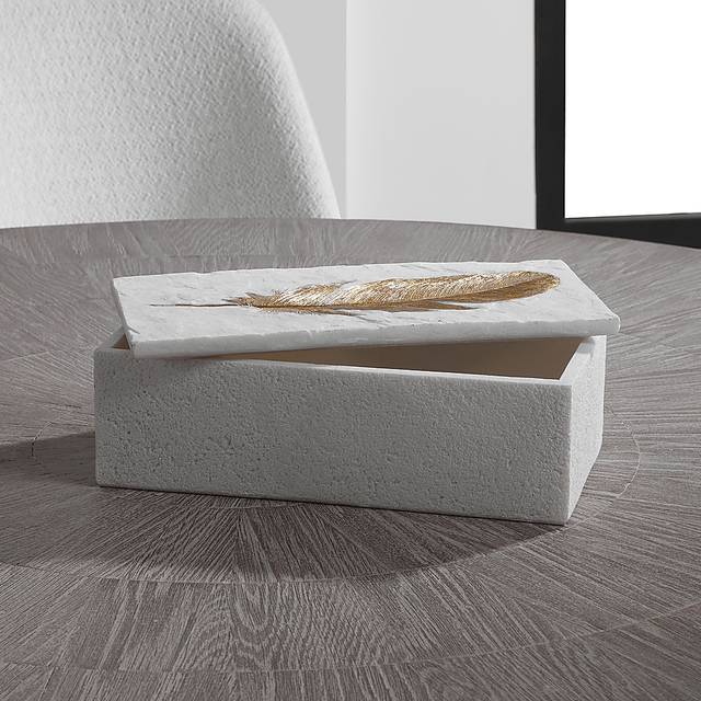 Azaan White Decorative Box - Thumbnail - Image 4
