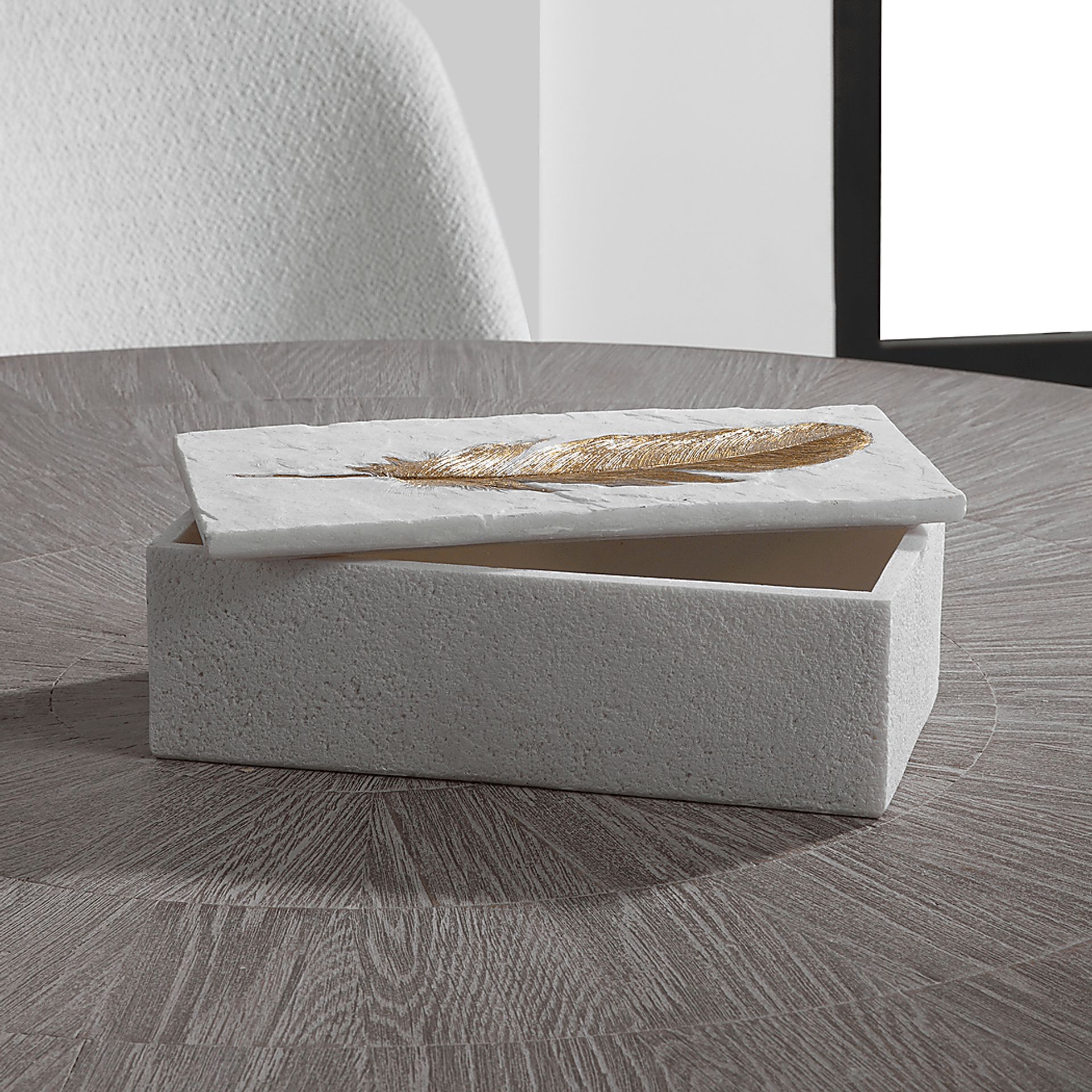 Azaan White Decorative Box - Image 4