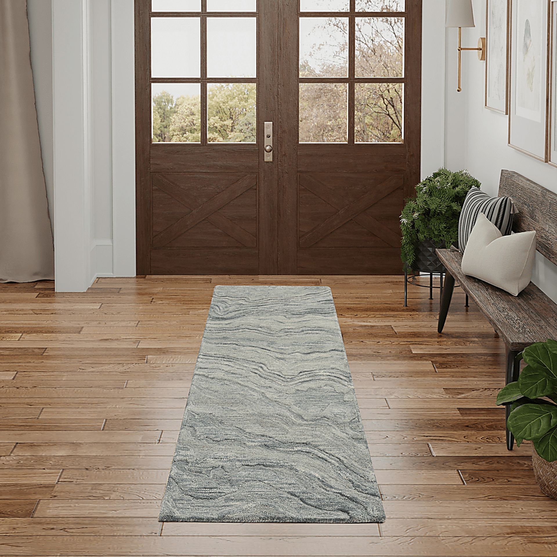 Azalea Blue 2'3 x 7'6 Rug - Image 2