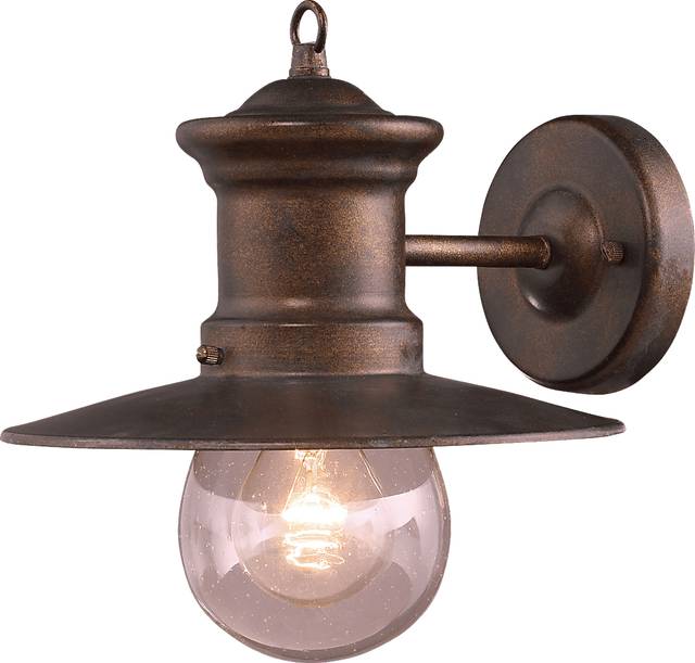 Azaline Brown Outdoor Wall Sconce - Thumbnail - Image 1