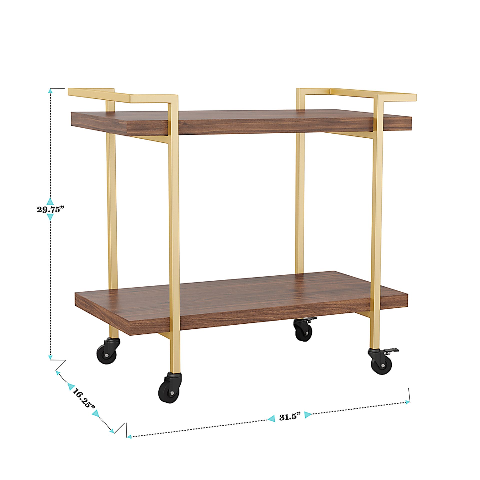Azaline Brown Printer Cart - Image 10