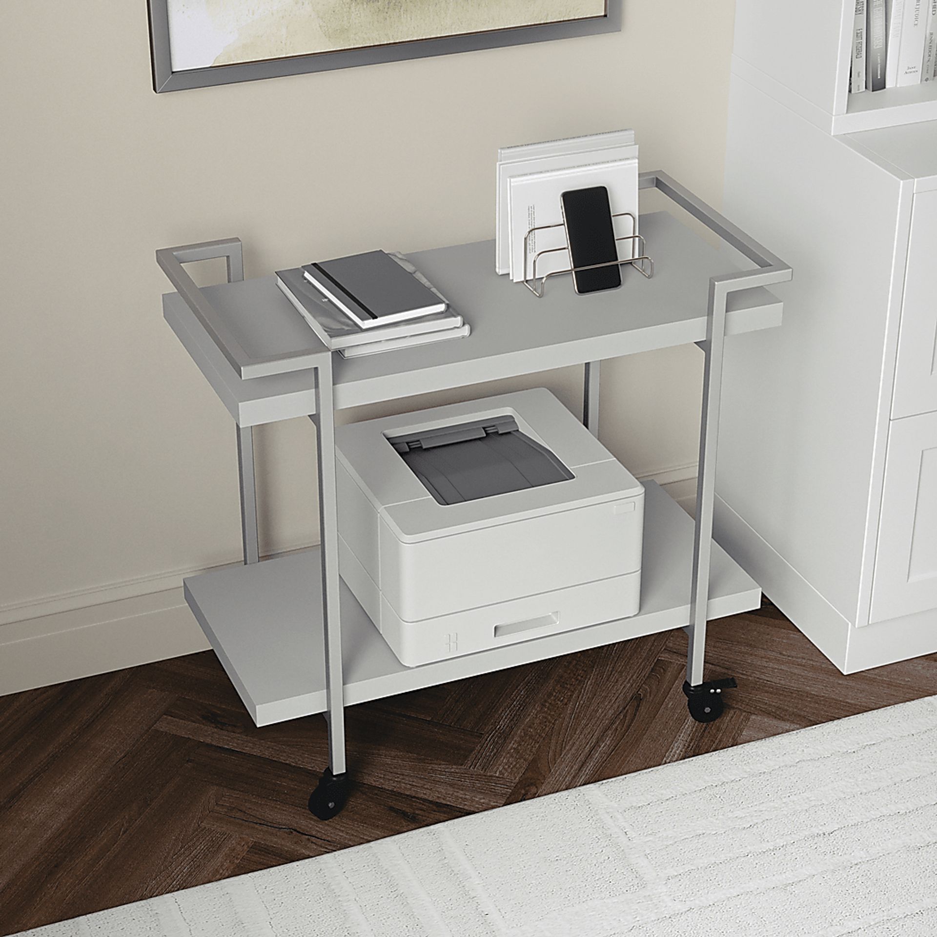 Azaline Gray Printer Cart - Image 3