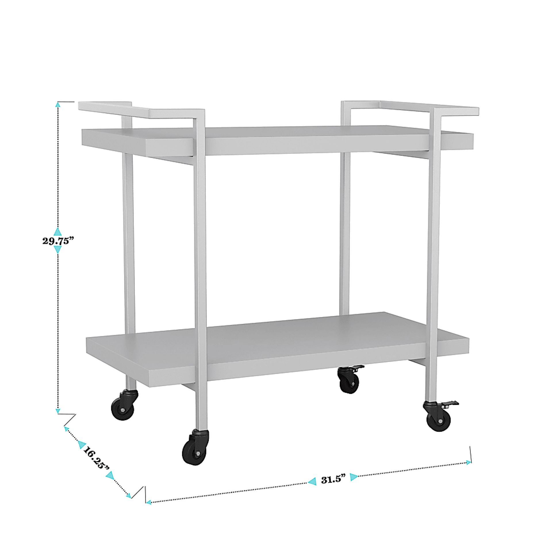Azaline Gray Printer Cart - Image 10