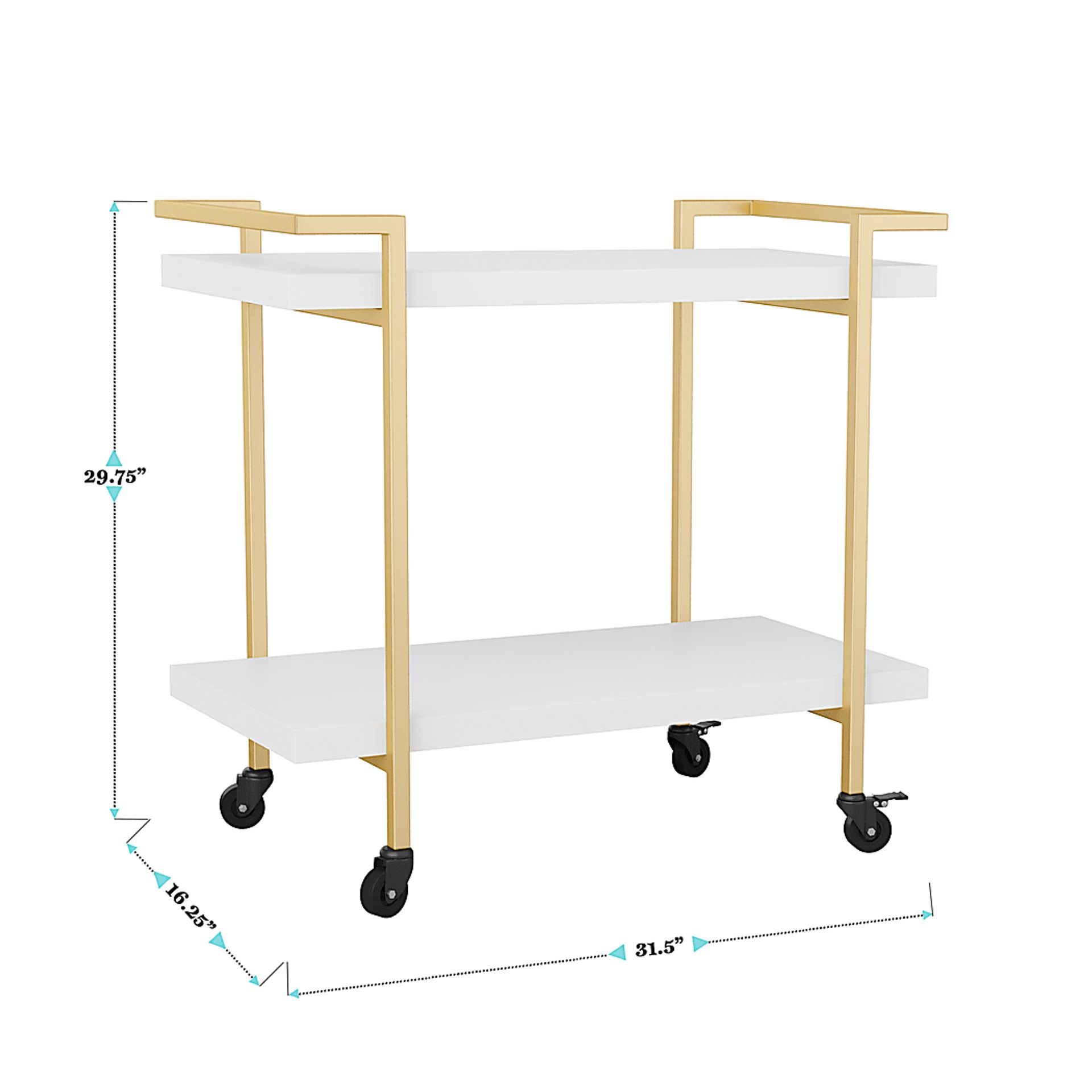 Azaline White Printer Cart - Image 10