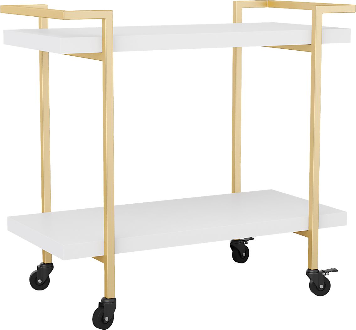 Azaline White Printer Cart